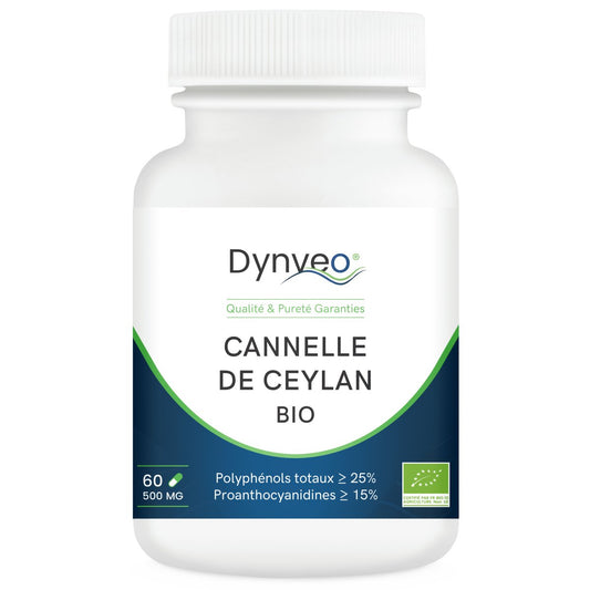 CANNELLE DE CEYLAN BIO - 25% PLOYPHENOLS - 500 MG / 60 GELULES - goobio - and - zen