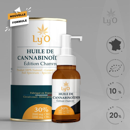 Huile De Cannabinoïdes 30 % BIO : 20 % CBD & 10 % CBG Full Spectrum - goobio - and - zen