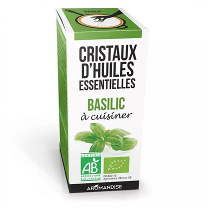 Cristaux Huile Essentielle - BASILIC - 10 g - goobio-and-zen