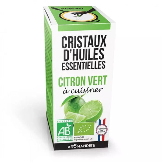 Cristaux Huile Essentielle - CITRON VERT - 10 g - goobio-and-zen