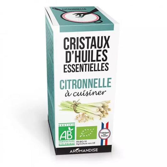 Cristaux Huile Essentielle - CITRONNELLE - 10 g - goobio-and-zen