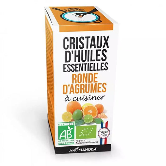 Cristaux Huile Essentielle - RONDE D'AGRUMES - 10 g - goobio-and-zen