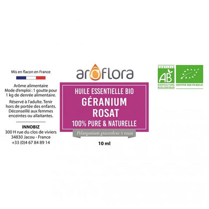 Huile Essentielle : Géranium Rosat 10 ml - goobio-and-zen