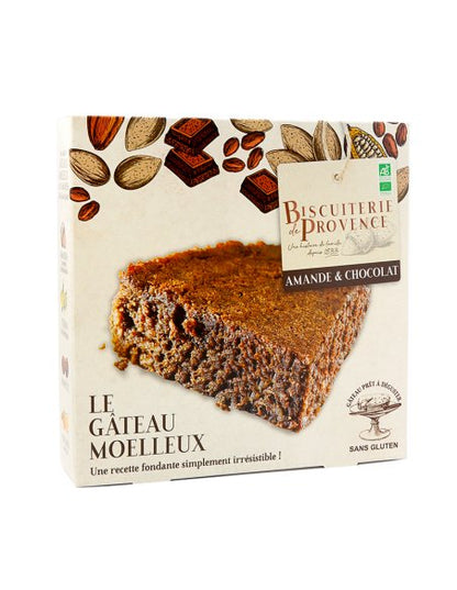 Le Gâteau Moelleux : Amande & Chocolat - 225 g ( 4/5 personnes) - goobio-and-zen