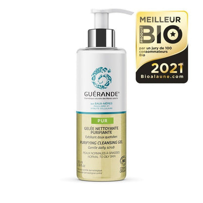 PUR SKIN : Geléé nettoyante & purifiante - Exfoliant doux quotidien - 195 ml - goobio-and-zen