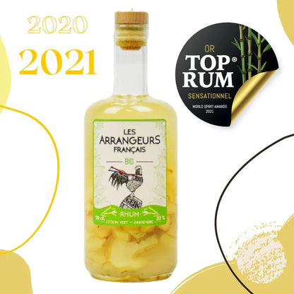 Rhum Citron vert & gingembre - 70 cl - goobio-and-zen