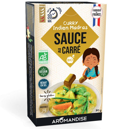 Sauces au CARRE - Curry Indien Madras - 90 g - goobio-and-zen