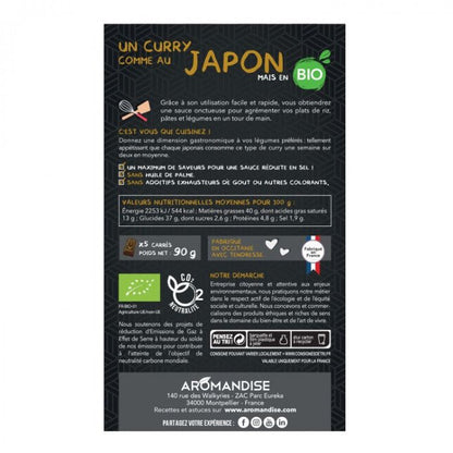 Sauces au CARRE -Curry Japonais - 90 g - goobio-and-zen