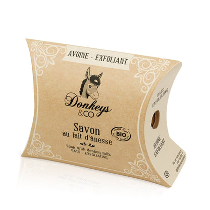 Savon au Lait d'Ânesse - Avoine & Exfoliant - 100 g - goobio-and-zen