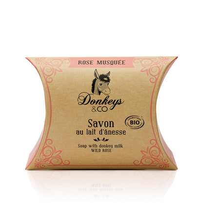 Savon au Lait d'Ânesse - Rose Musquée - 100 g - goobio-and-zen