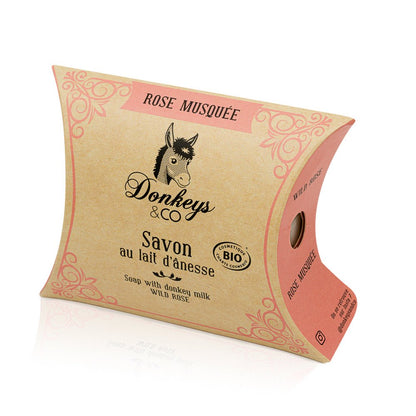 Savon au Lait d'Ânesse - Rose Musquée - 100 g - goobio-and-zen