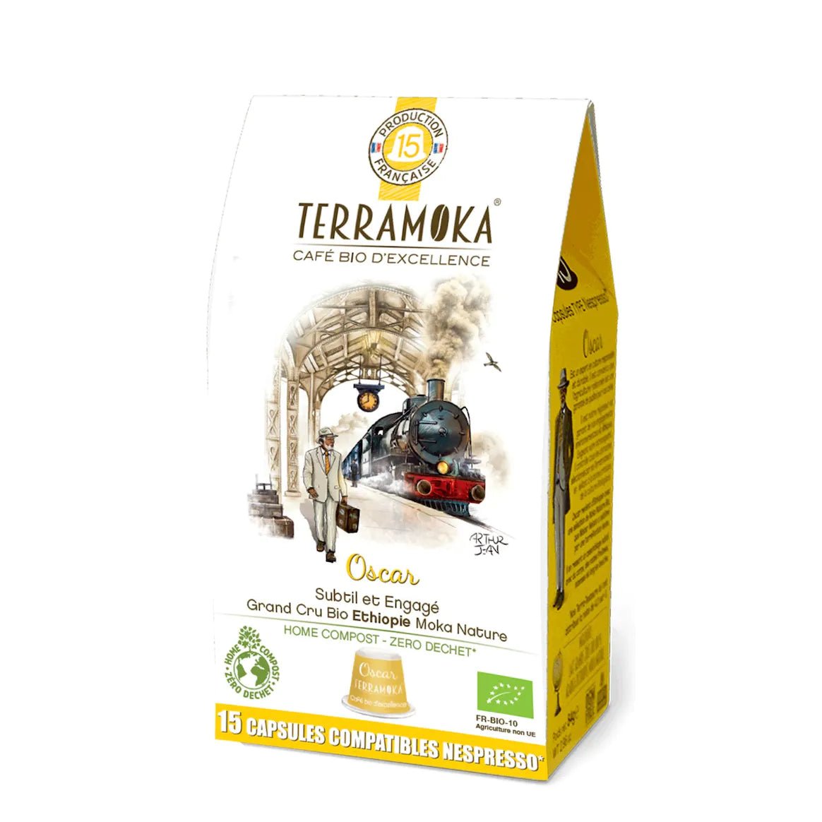 TERRAMOKA 15 ou 60 capsules - Compatibles Nespresso - Oscar - goobio-and-zen