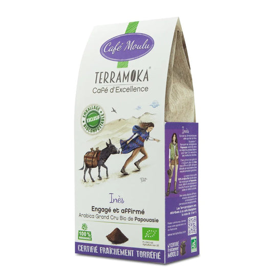 TERRAMOKA Café BIO moulu 250 g - Ines - goobio-and-zen